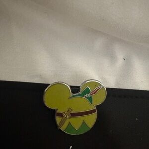 Kids Peter Pan Mikey mouse Green and Brown Character Pin